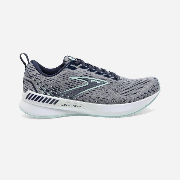 Brooks Levitate Gts 5 Springy - Zapatillas Running Asfalto Mujer - Gris / Azules Claro (ZI1358764)